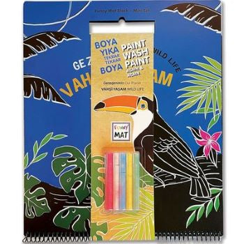 Komik Mat Mini Set Vahşi Yaşam (Tebeşirli)