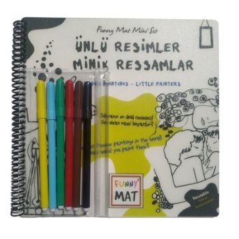 Komik Mat Ünlü Resimler Minik Ressamlar Kalemli Mini Set