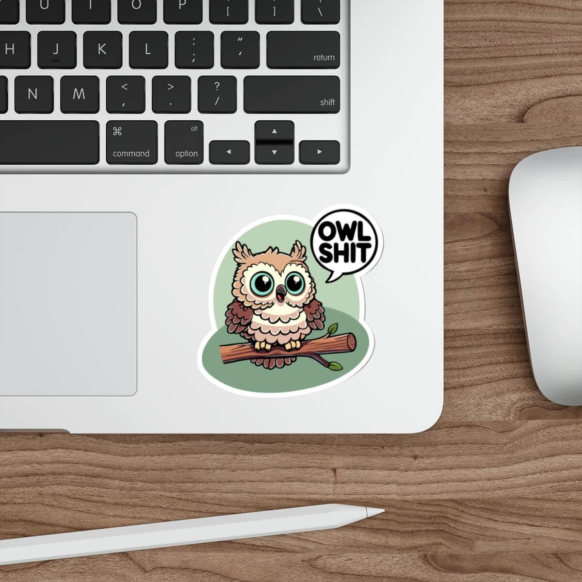Funny Owl Shit Sticker – Waterproof & Durable - mezetto KEOLIX KEOLIX