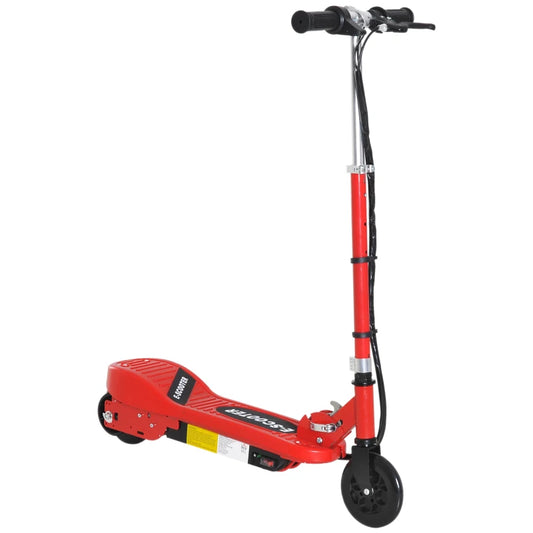 Kids Folding Electric Bike Children E Scooter Ride on Toy 2x12V Recharge Battery 120W Adjustable Height Wheels Suitable for 7-14 yrs | HOMCOM-0