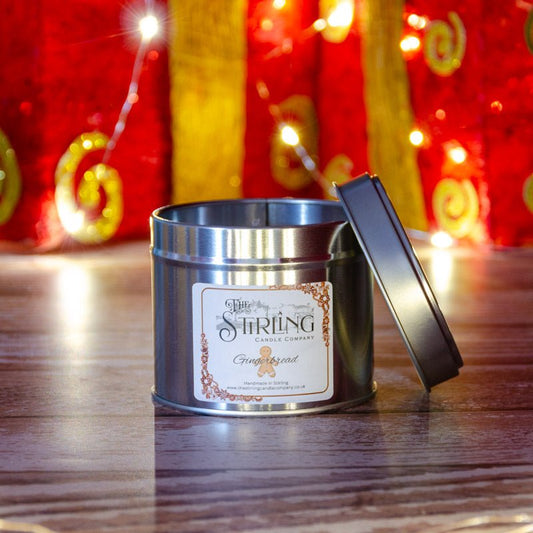 Gingerbread - Travel Tin Candle - Cotton Wick - mezetto Shopify Collective The Stirling Candle Company