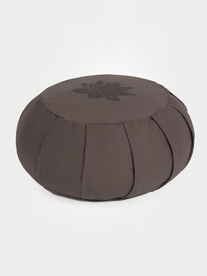 Yoga Studio GOTS Organic Cotton Round Lotus Zafu Buckwheat Cushion