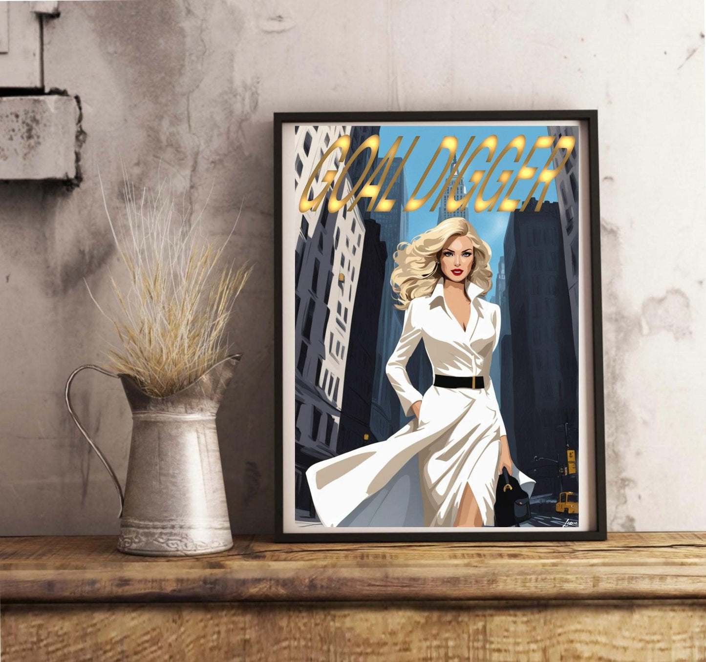 Goal Digger New York - Inspired Sophisticated Art Print - mezetto KEOLIX KEOLIX