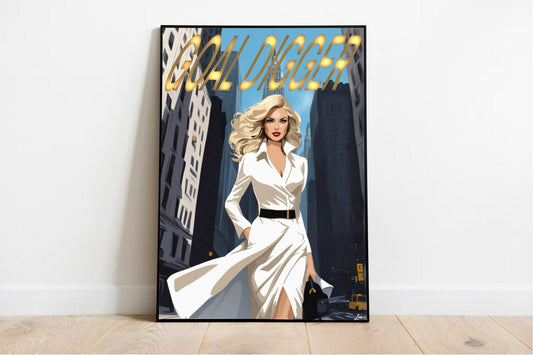 Goal Digger New York - Inspired Sophisticated Art Print - mezetto KEOLIX KEOLIX
