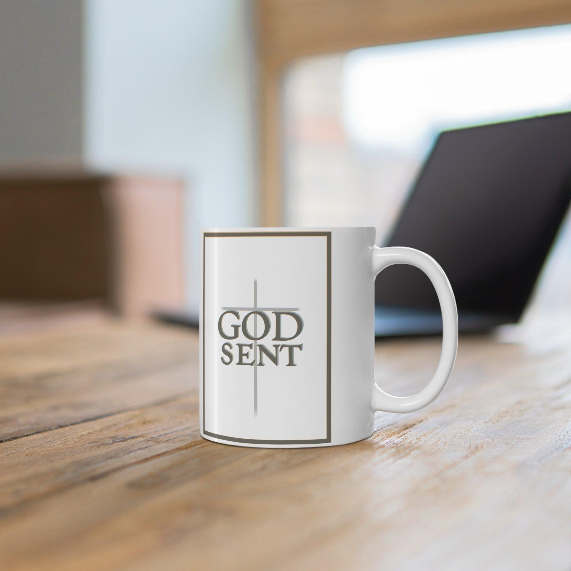 GODSENT Ceramic Mug | Faith - Inspired 11oz Cup - mezetto KEOLIX KEOLIX
