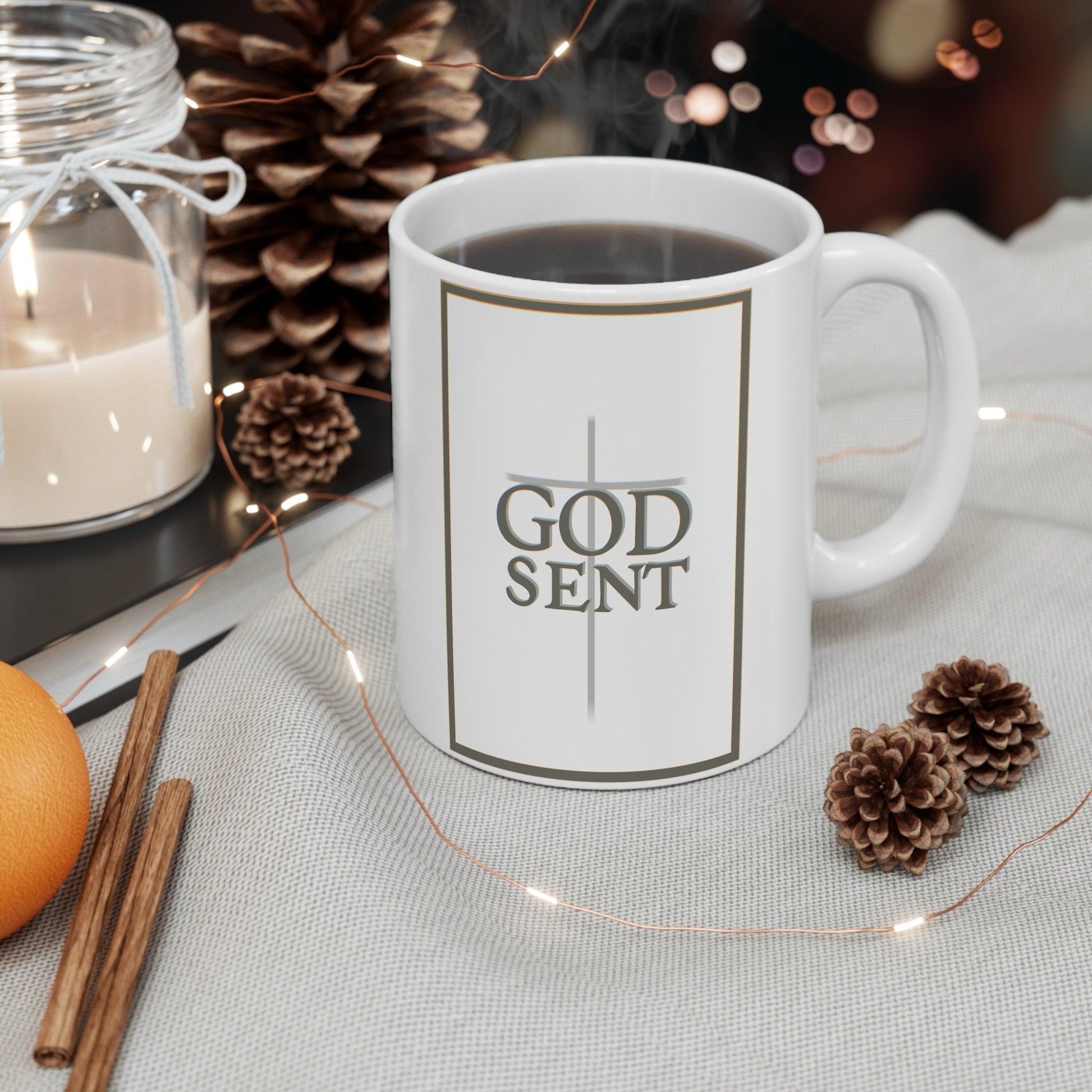 GODSENT Ceramic Mug | Faith - Inspired 11oz Cup - mezetto KEOLIX KEOLIX