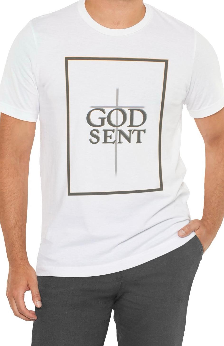 Godsent T-Shirt – Minimalist Faith Cross Tee by Keolix - mezetto KEOLIX KEOLIX