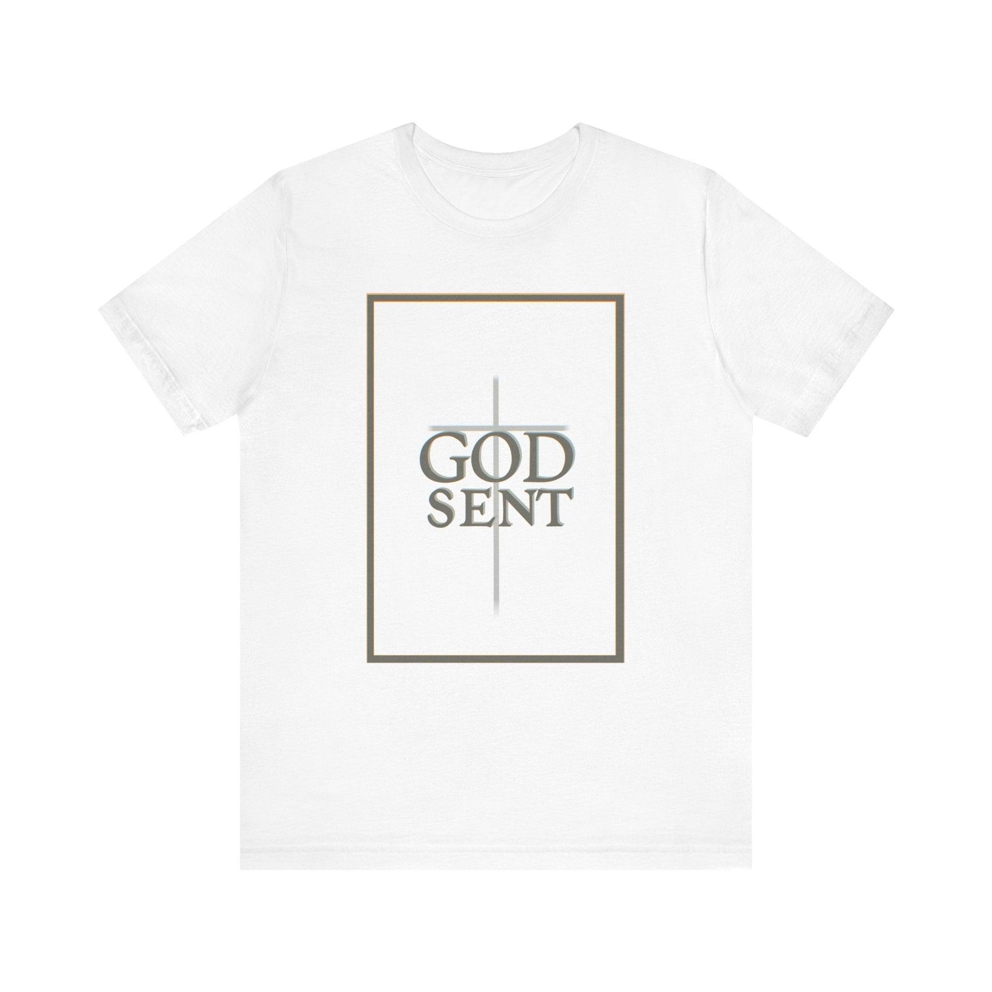 Godsent T-Shirt – Minimalist Faith Cross Tee by Keolix - mezetto KEOLIX KEOLIX