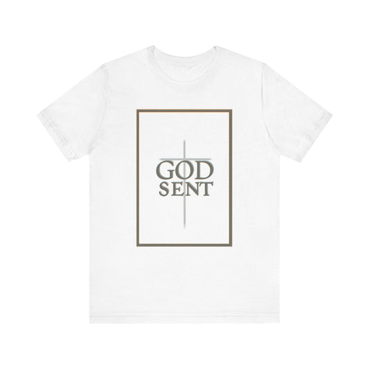 Godsent T-Shirt – Minimalist Faith Cross Tee by Keolix - mezetto KEOLIX KEOLIX