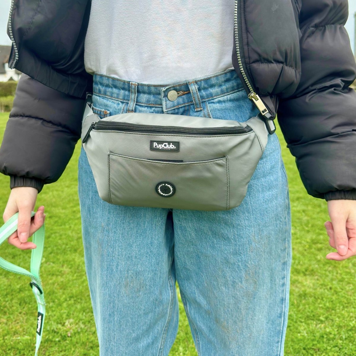 Dog Walking Bum Bag - Grey