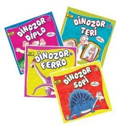 Güçlü Dinozorlar Set (4 Kitap) - mezetto
