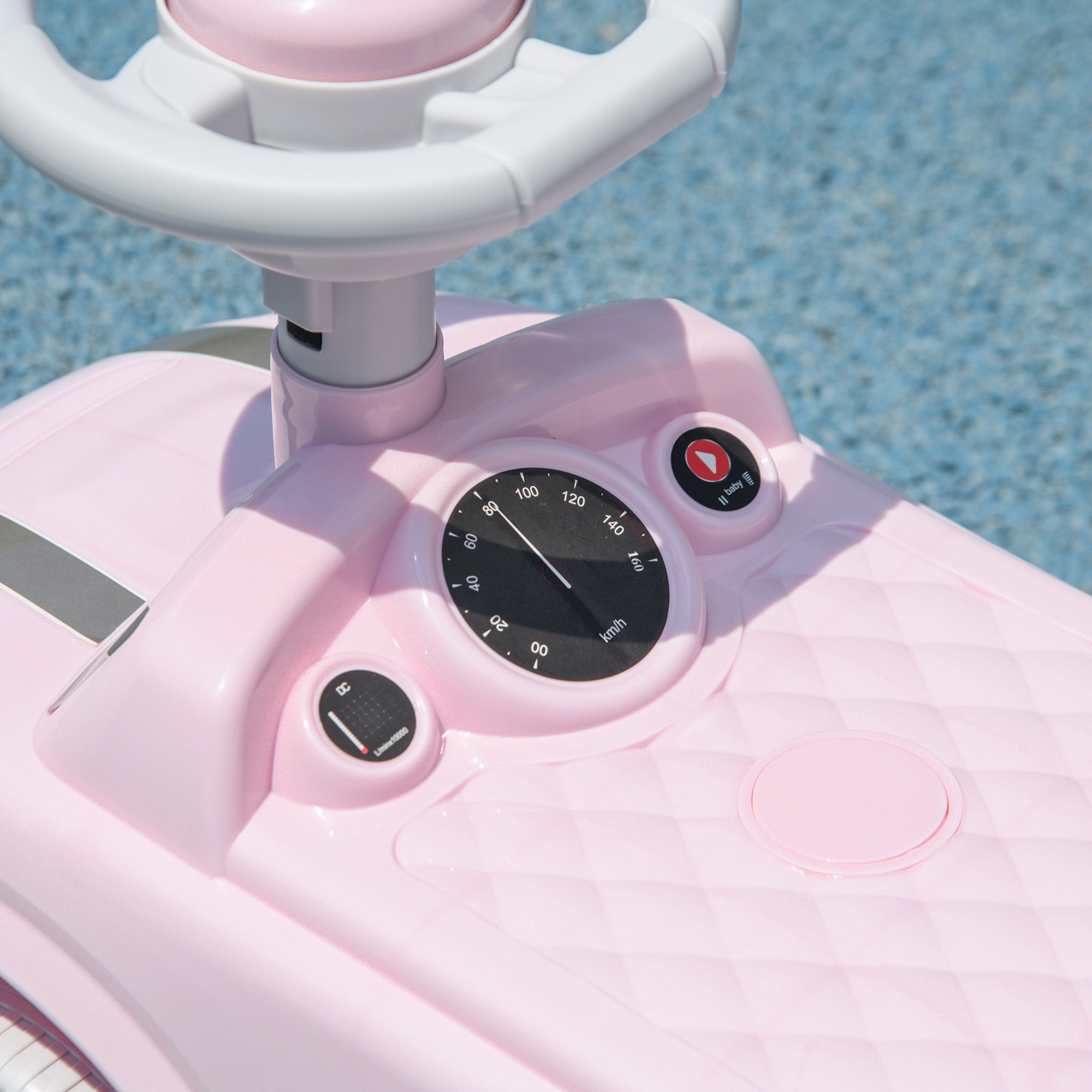 AIYAPLAY Foot To Floor Ride On Car Sliding Car with Air Horn, Anti-Over-Backwards, 18 to 36 Months in Pink-6