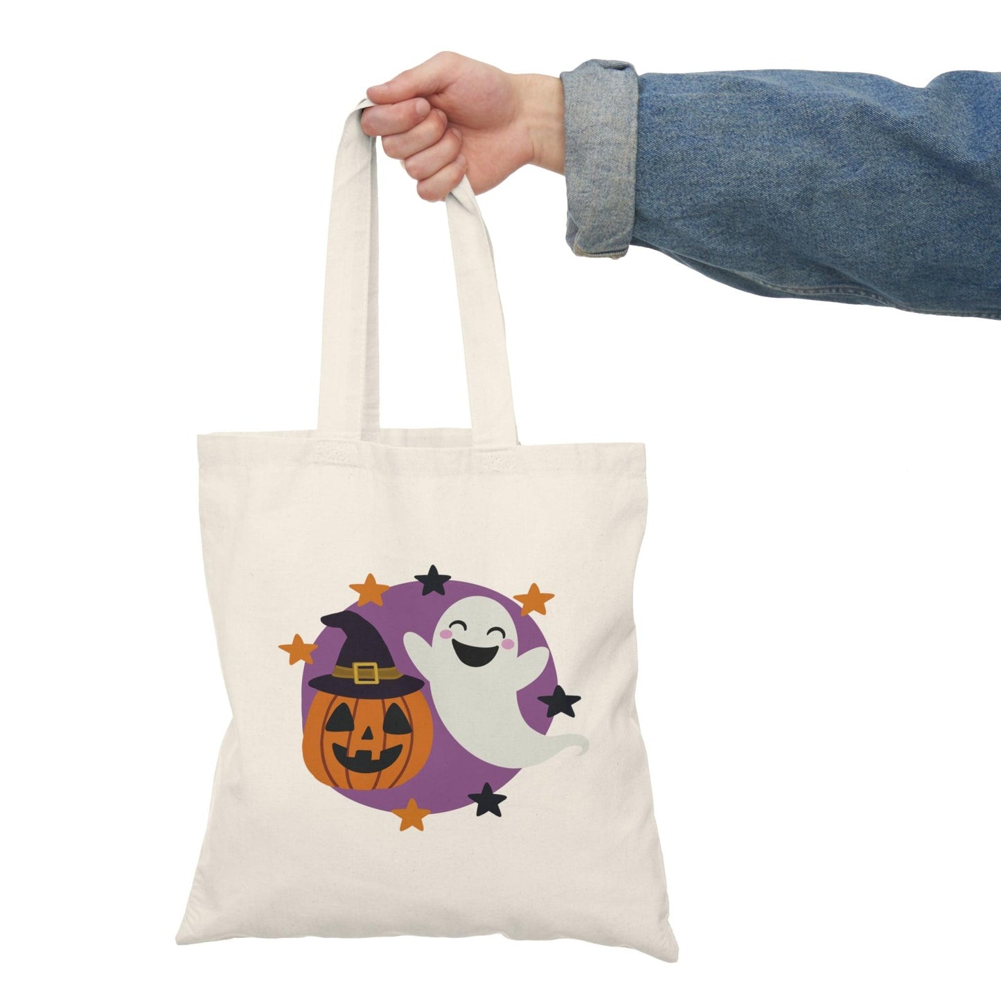Halloween Ghost and Pumpkin Tote Bag - mezetto KEOLIX KEOLIX