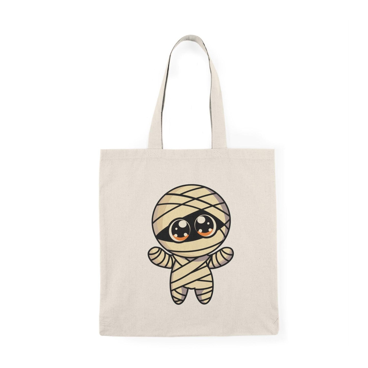 Halloween Mummy Tote Bag – Funny Eco - Friendly Cotton Tote, Spooky Trick - or - Treat Bag for Halloween Lovers - mezetto KEOLIX KEOLIX