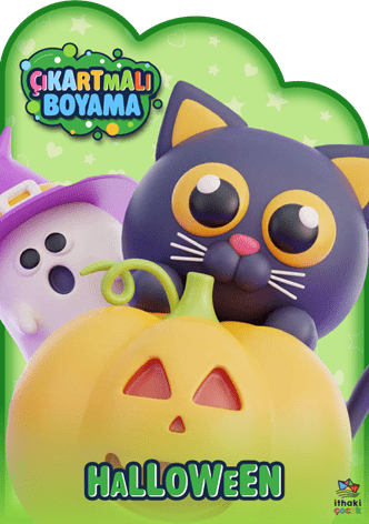 Halloween Zamanı – Çıkartmalı Boyama Kitabı - İthaki Yayınları Kitap