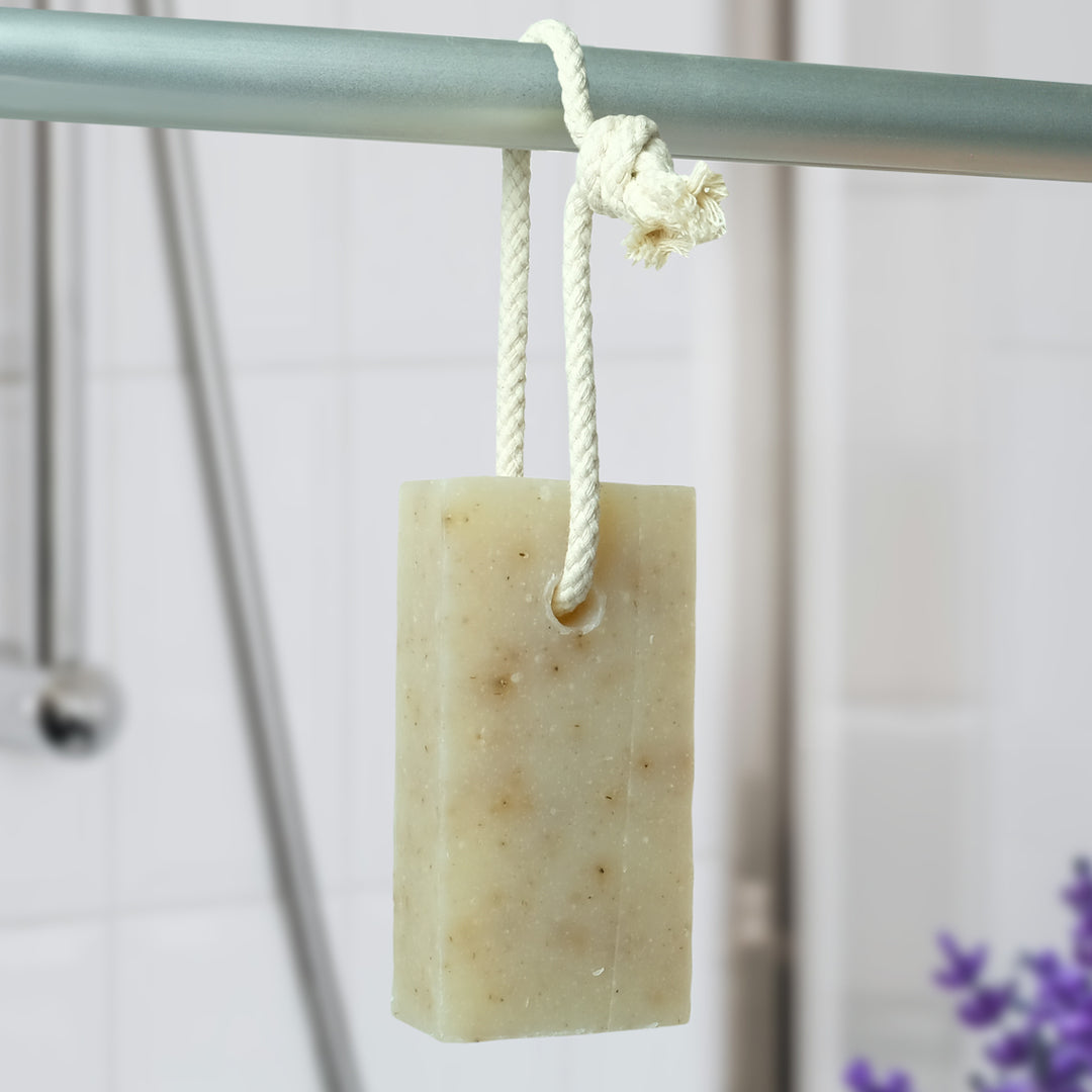 Natural Soap On A Rope - 'Classic' Lavender 125g