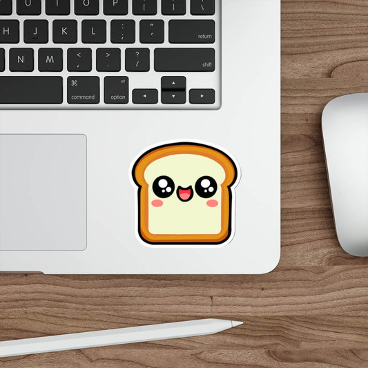 Happy Bread Sticker – Cute Kawaii Vinyl Decal - mezetto KEOLIX KEOLIX