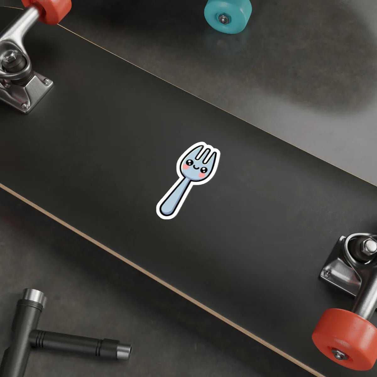 Happy Spork Sticker – Cute Waterproof Vinyl Decal - mezetto KEOLIX KEOLIX