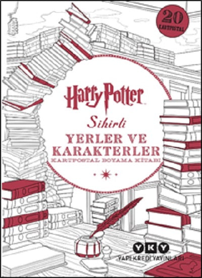 Harry Potter Sihirli Yerler ve Karakterler - Kartpostal Boyama Kitabı