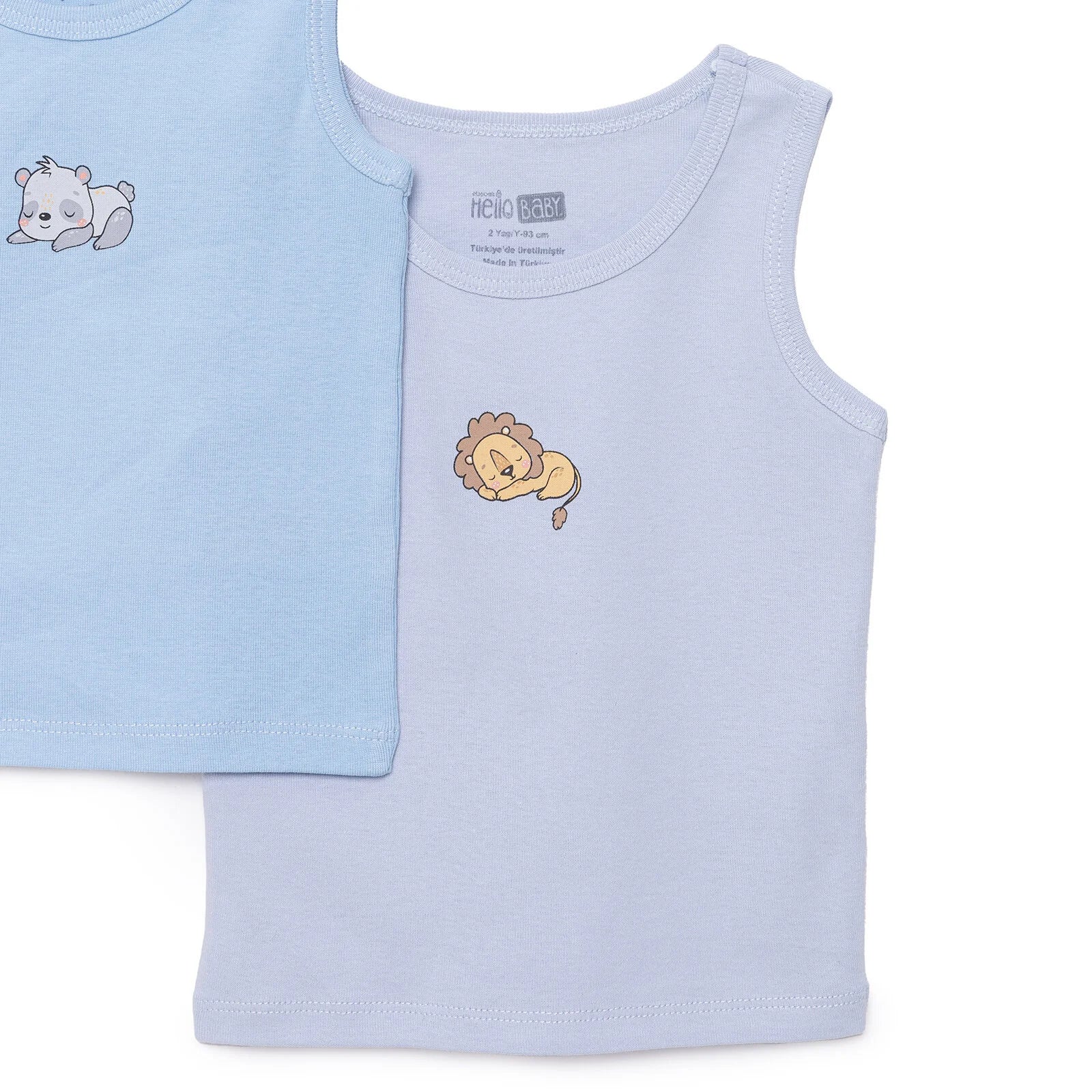 HelloBaby 2 Pcs Athlete - Light Blue - mezetto