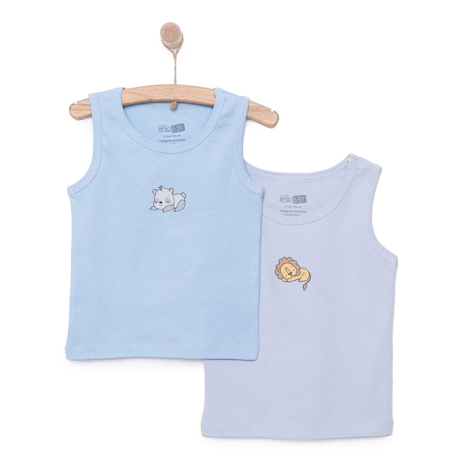 HelloBaby 2 Pcs Athlete - Light Blue - mezetto