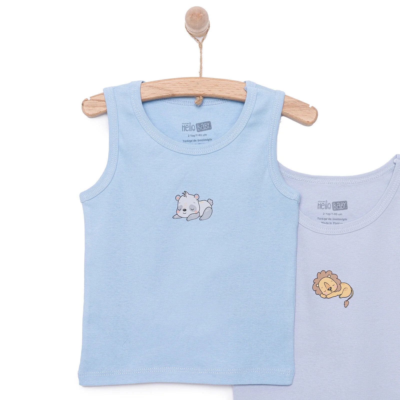 HelloBaby 2 Pcs Athlete - Light Blue - mezetto