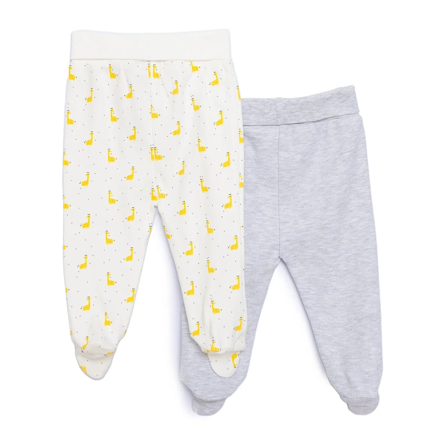 HelloBaby 2 Piece Footed Bottom - Ecru - mezetto