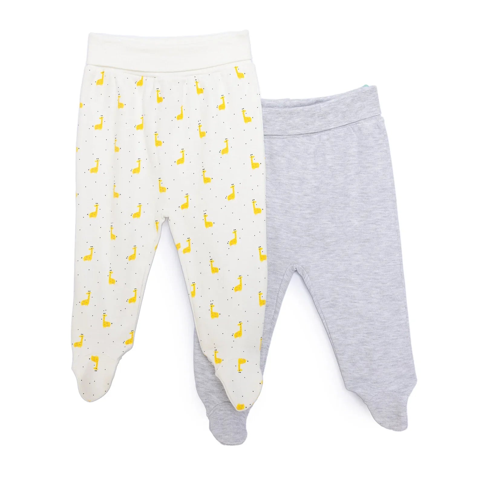 HelloBaby 2 Piece Footed Bottom - Ecru - mezetto