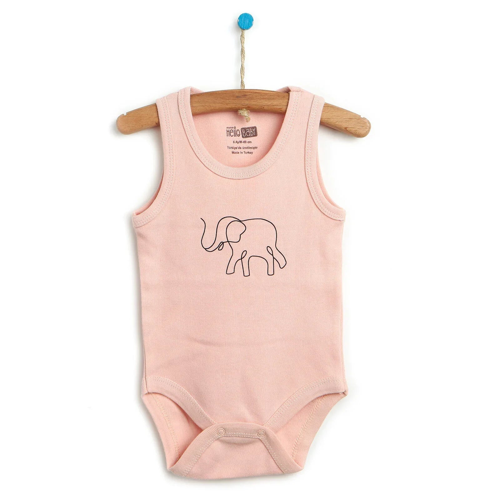 HelloBaby Athlete Bodysuit - Light Pink - mezetto