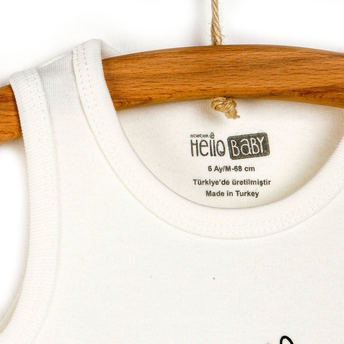 HelloBaby Athlete Bodysuit - White - mezetto