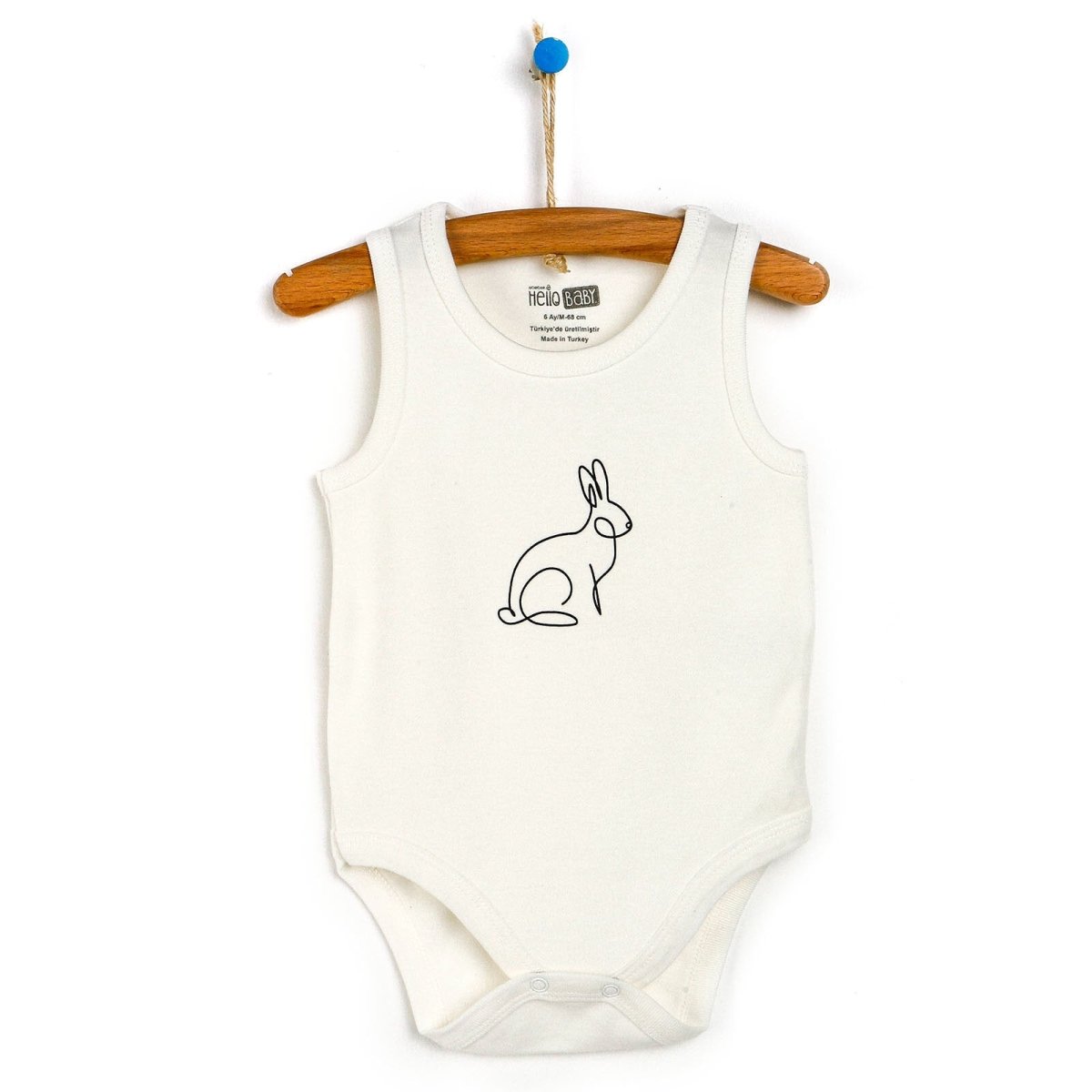 HelloBaby Athlete Bodysuit - White - mezetto