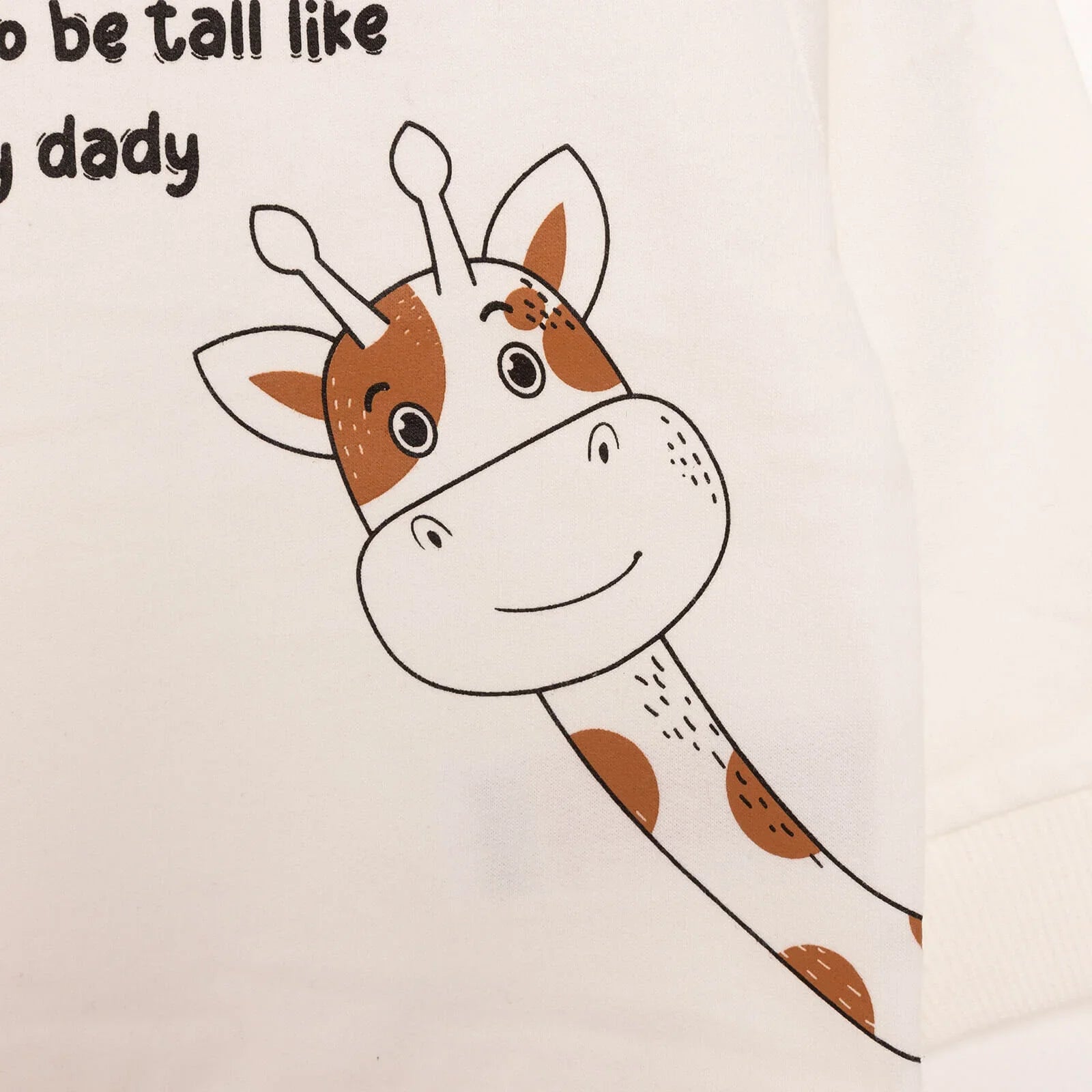 HelloBaby Baby Boy Basic Giraffe Printed Sweatshirt - Ecru - mezetto