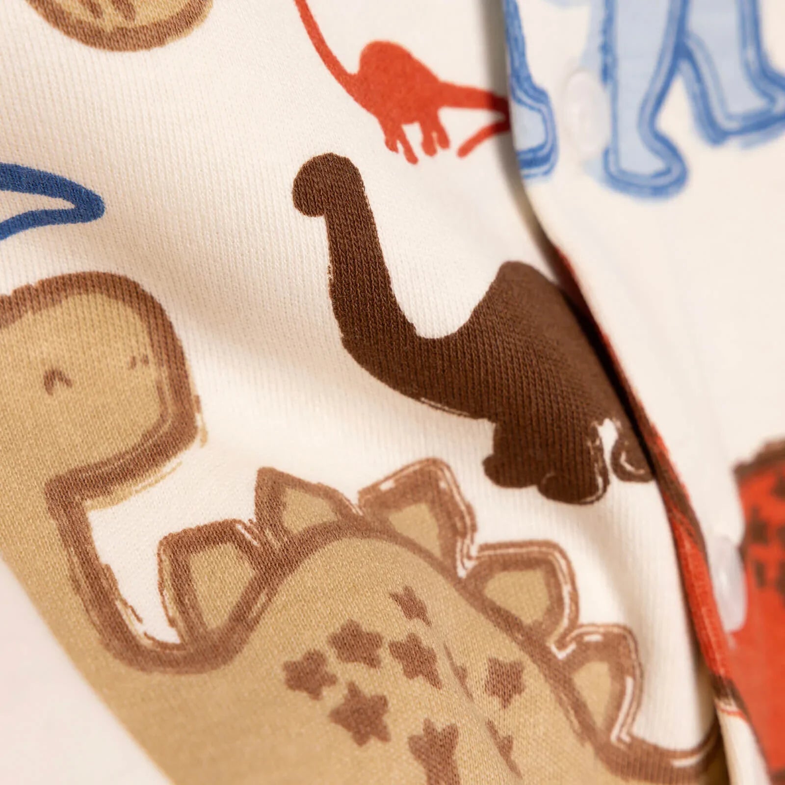 HelloBaby Baby Boy Dinasour Printed Pyjamas Set - Ecru - mezetto