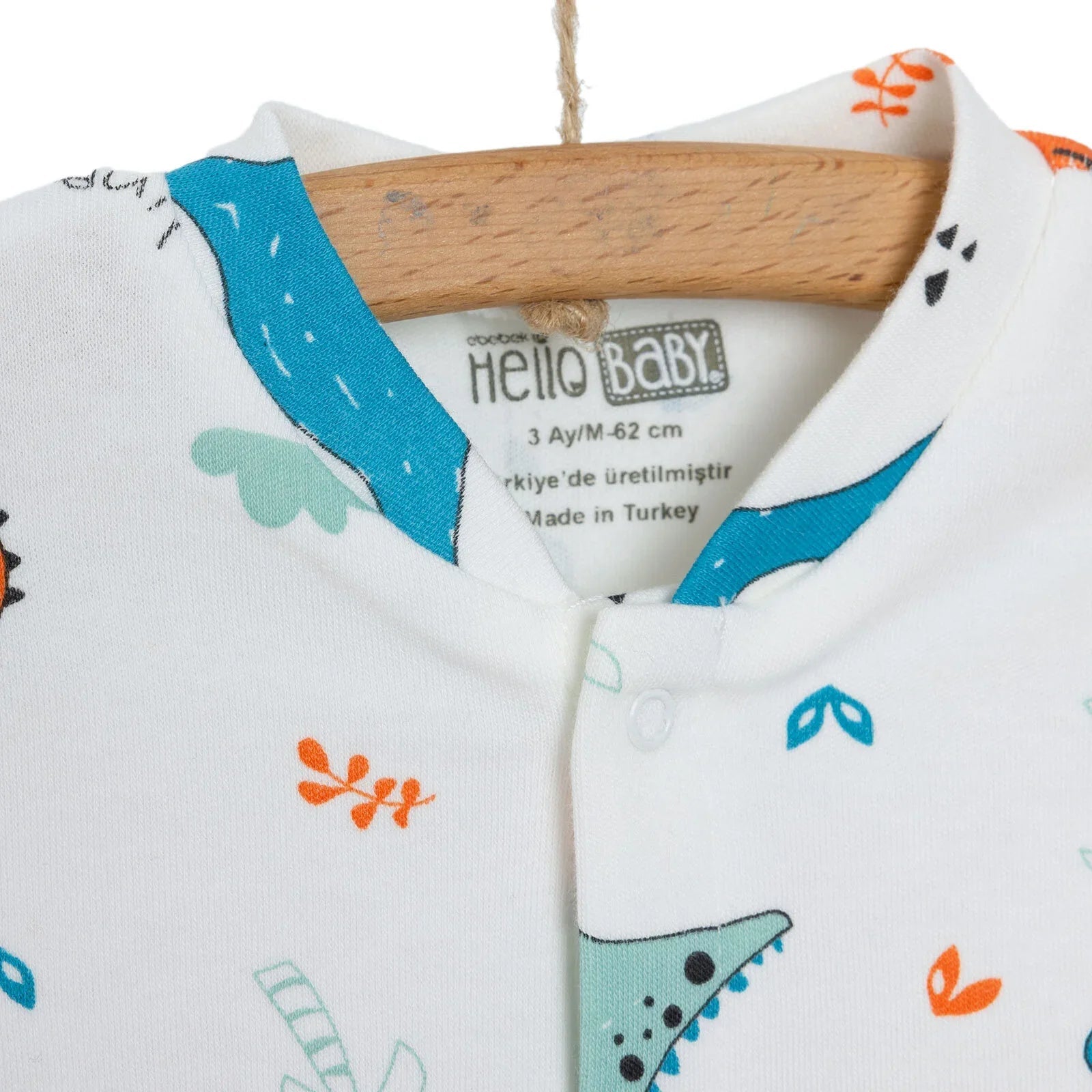 HelloBaby Baby Boy Jumpsuit - Body - Hat - Ecru - mezetto