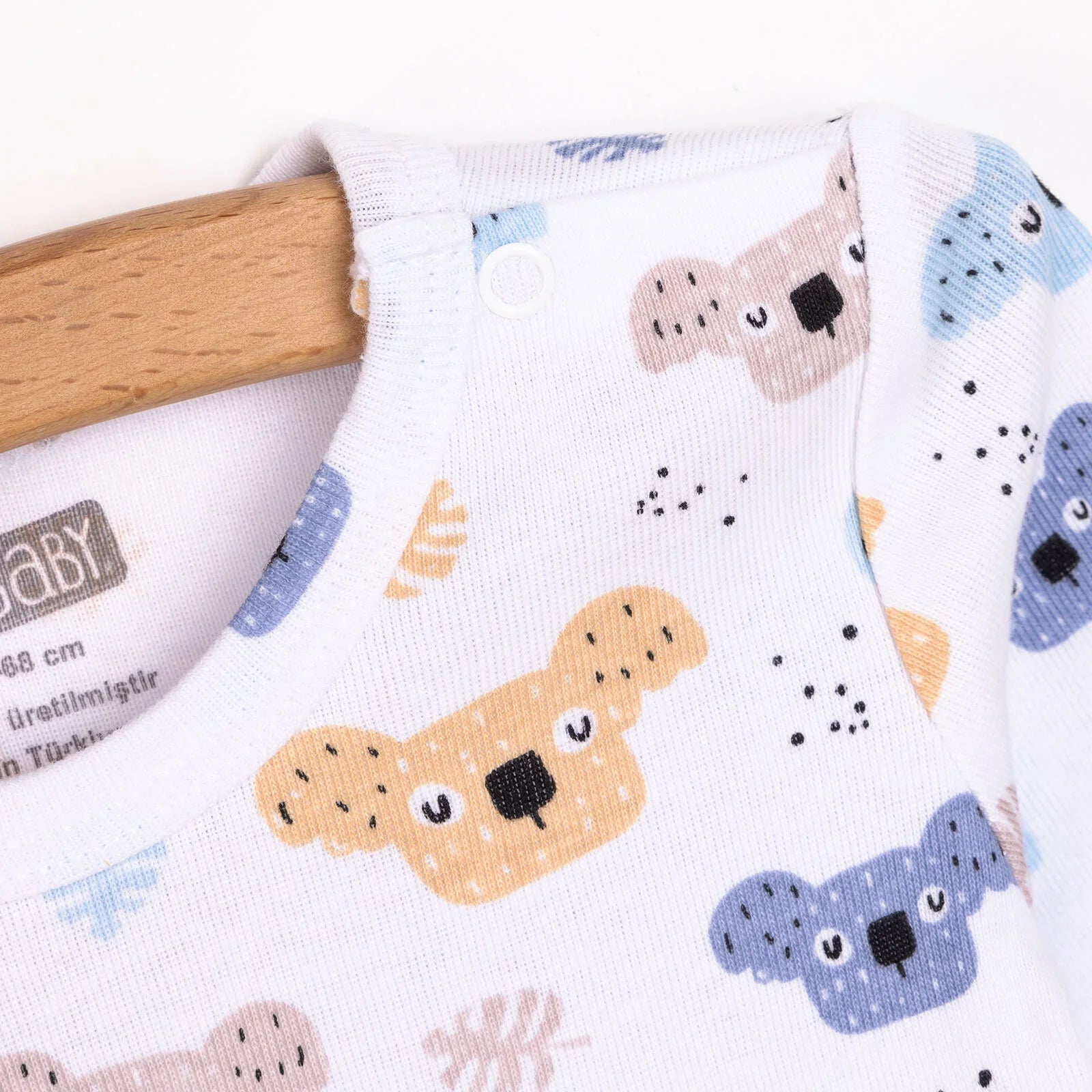 HelloBaby Baby Boy Long Sleeve Body - Blue - mezetto