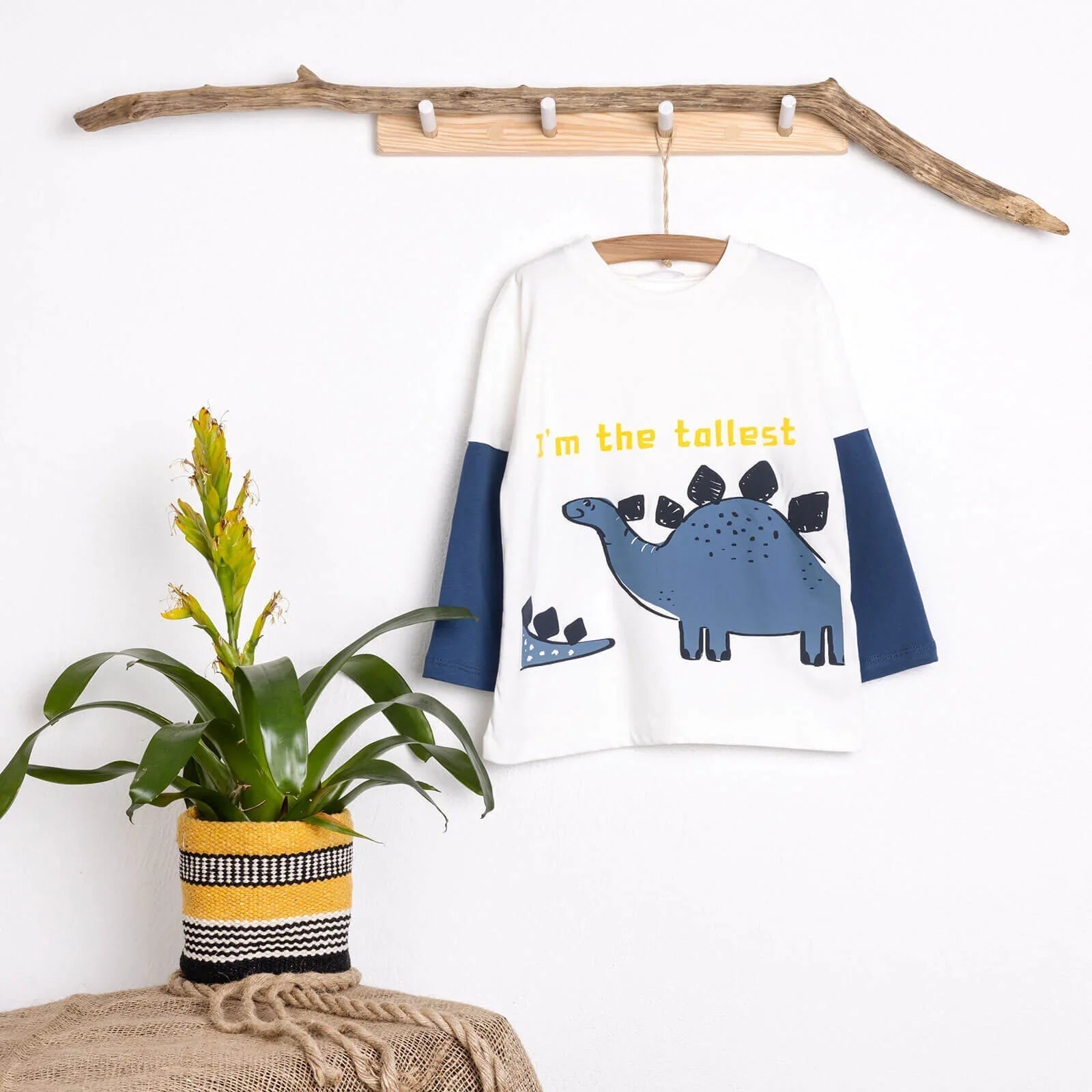 HelloBaby Baby Boy Long Sleeve Body - Ecru - mezetto
