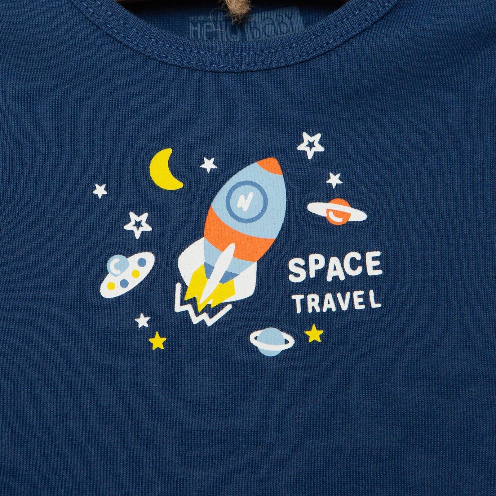 HelloBaby Baby Boy Long Sleeve Bodysuit - Navy Blue - mezetto