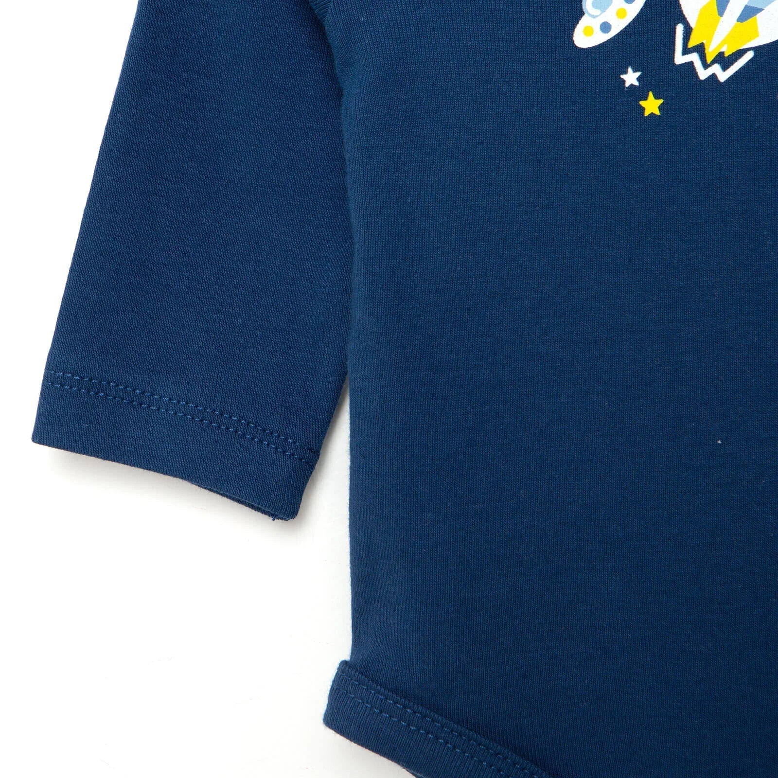 HelloBaby Baby Boy Long Sleeve Bodysuit - Navy Blue - mezetto