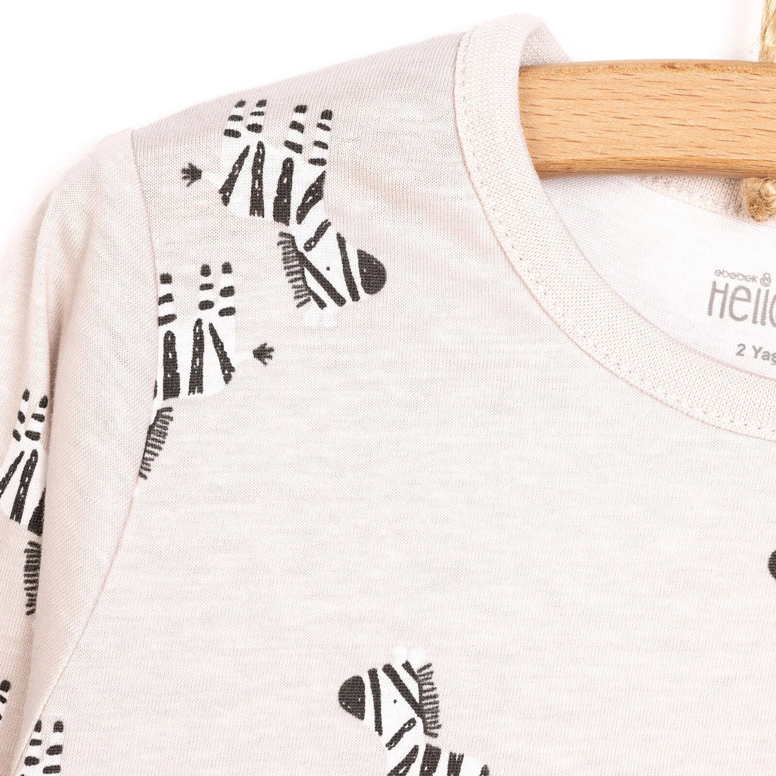 HelloBaby Baby Boy Long Sleeve Pyjamas Set - Beige - mezetto