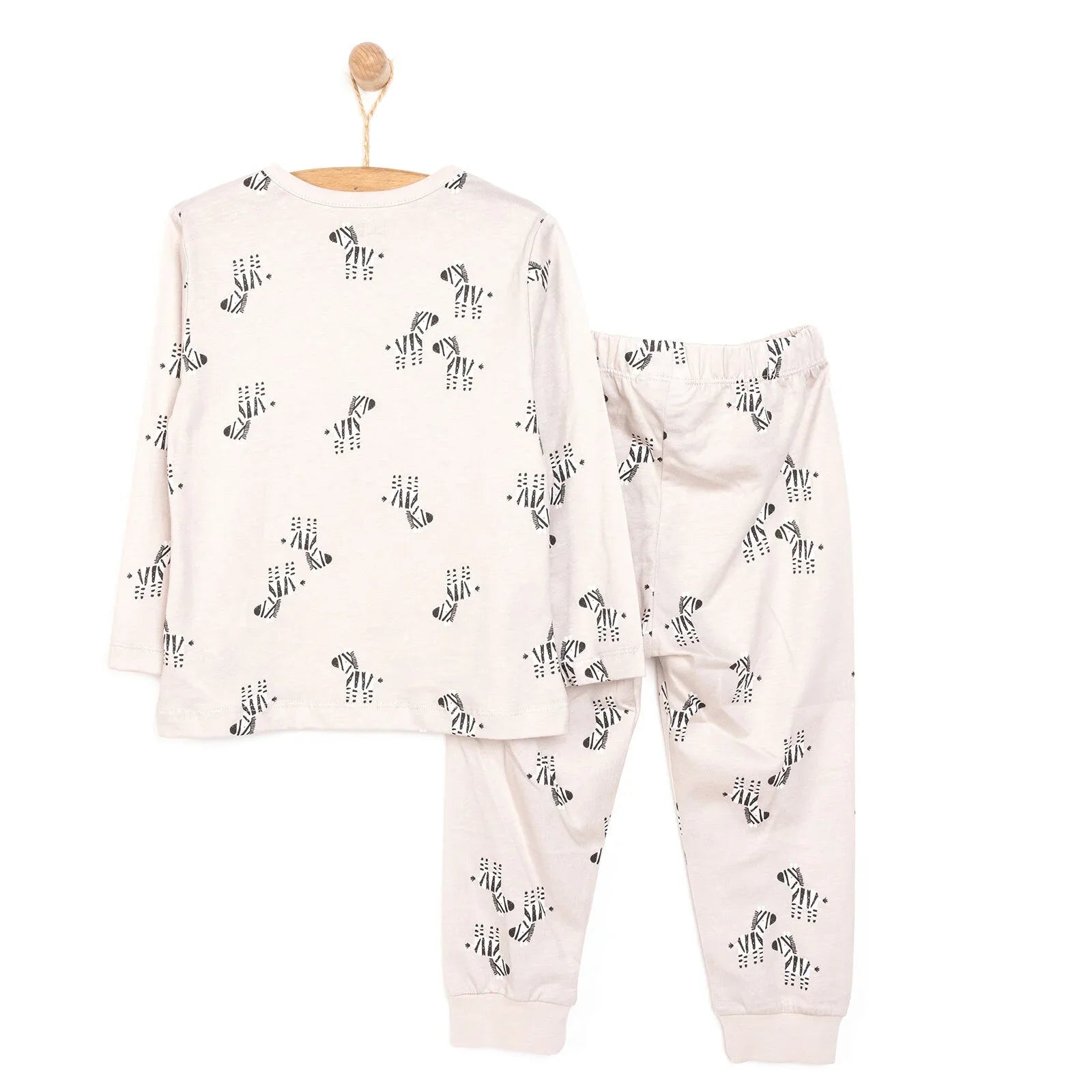 HelloBaby Baby Boy Long Sleeve Pyjamas Set - Beige - mezetto