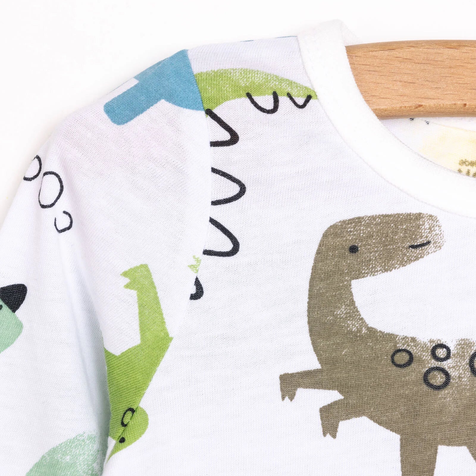 HelloBaby Baby Boy Long Sleeve Pyjamas Set - White - mezetto