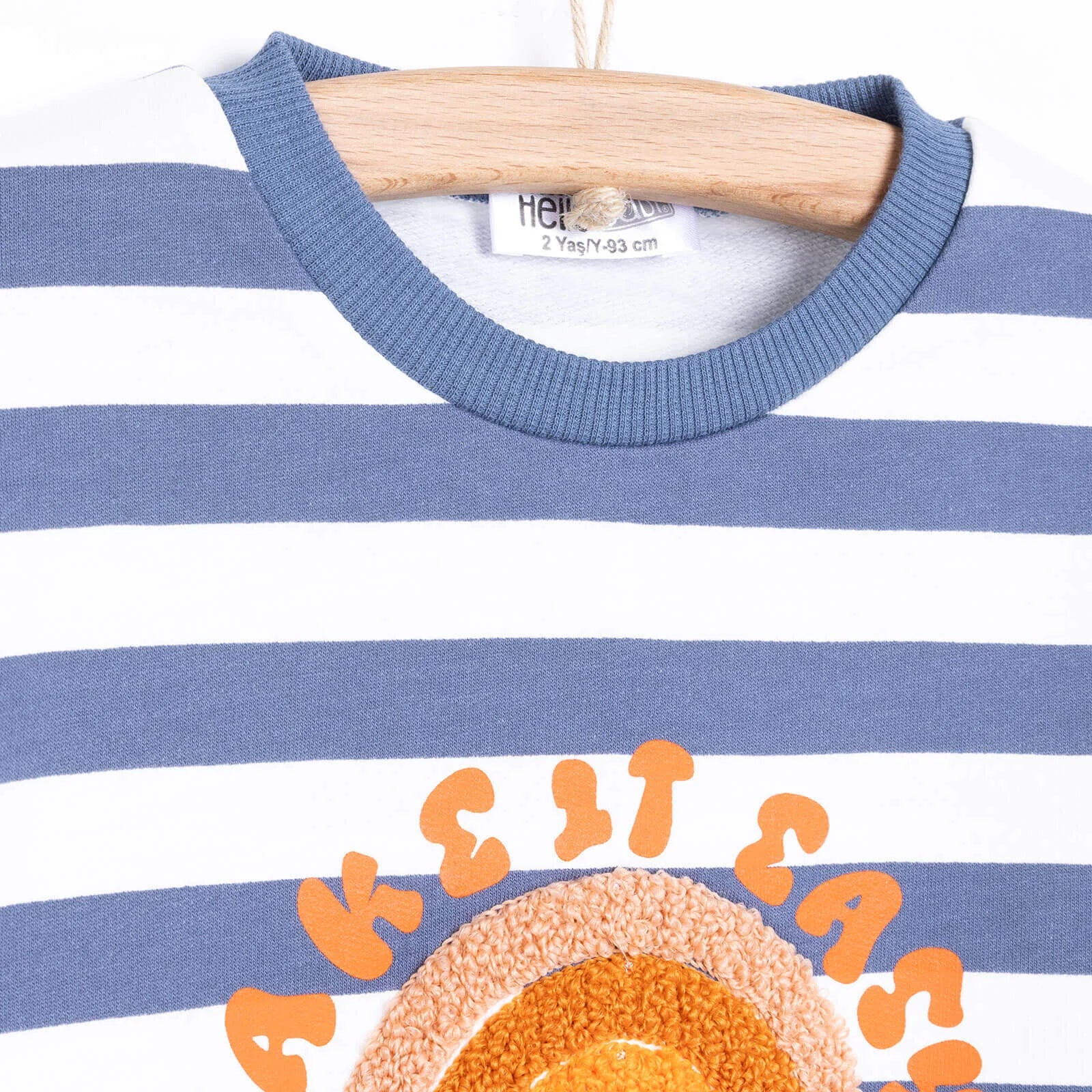 HelloBaby Baby Boy Motto Joggers - Ecru - mezetto