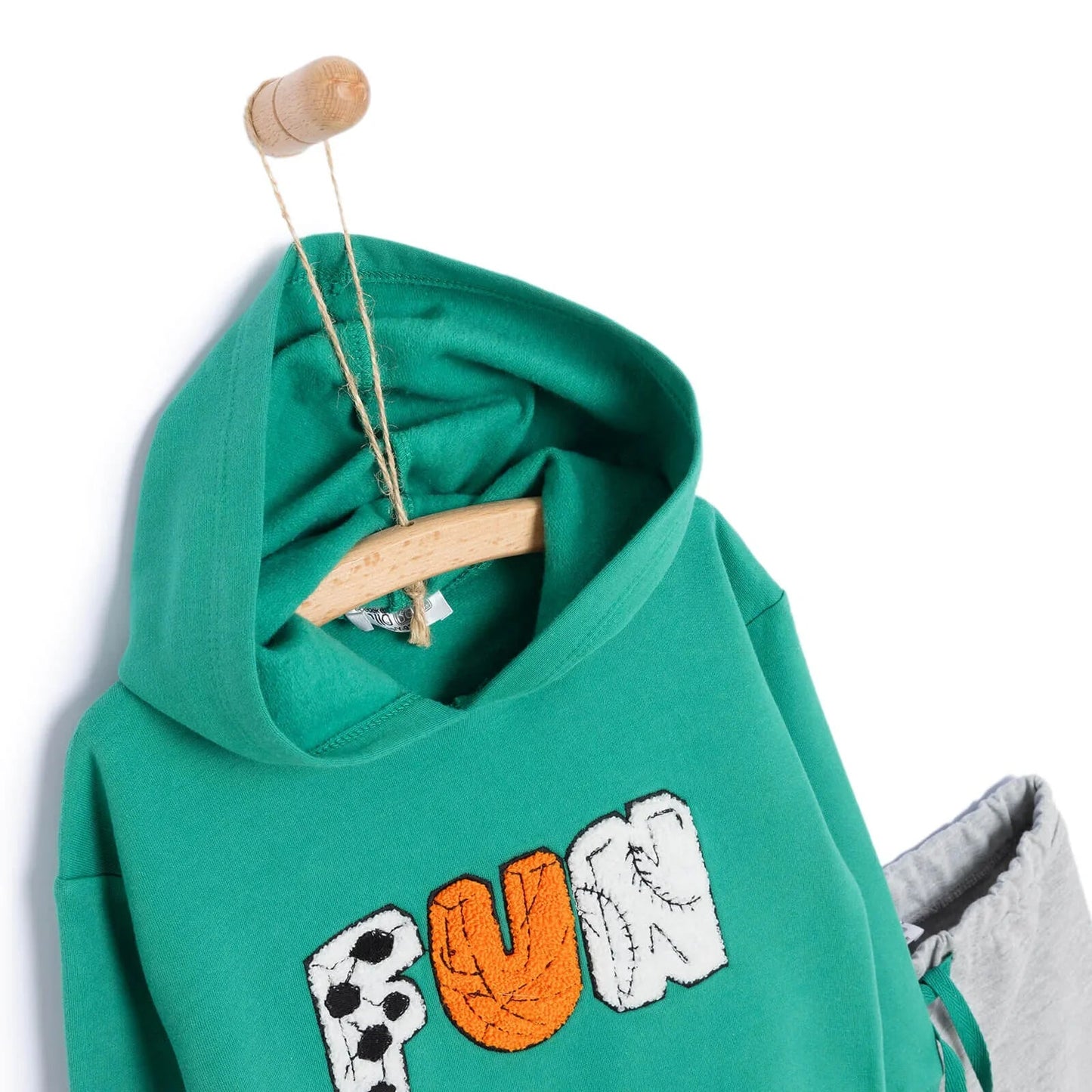 HelloBaby Baby Boy Motto Joggers - Green - mezetto