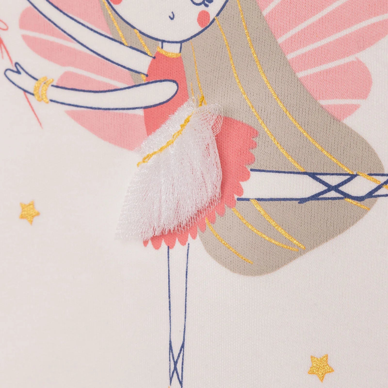 HelloBaby Baby Girl Long Sleeve Pyjamas Set - Ecru - mezetto