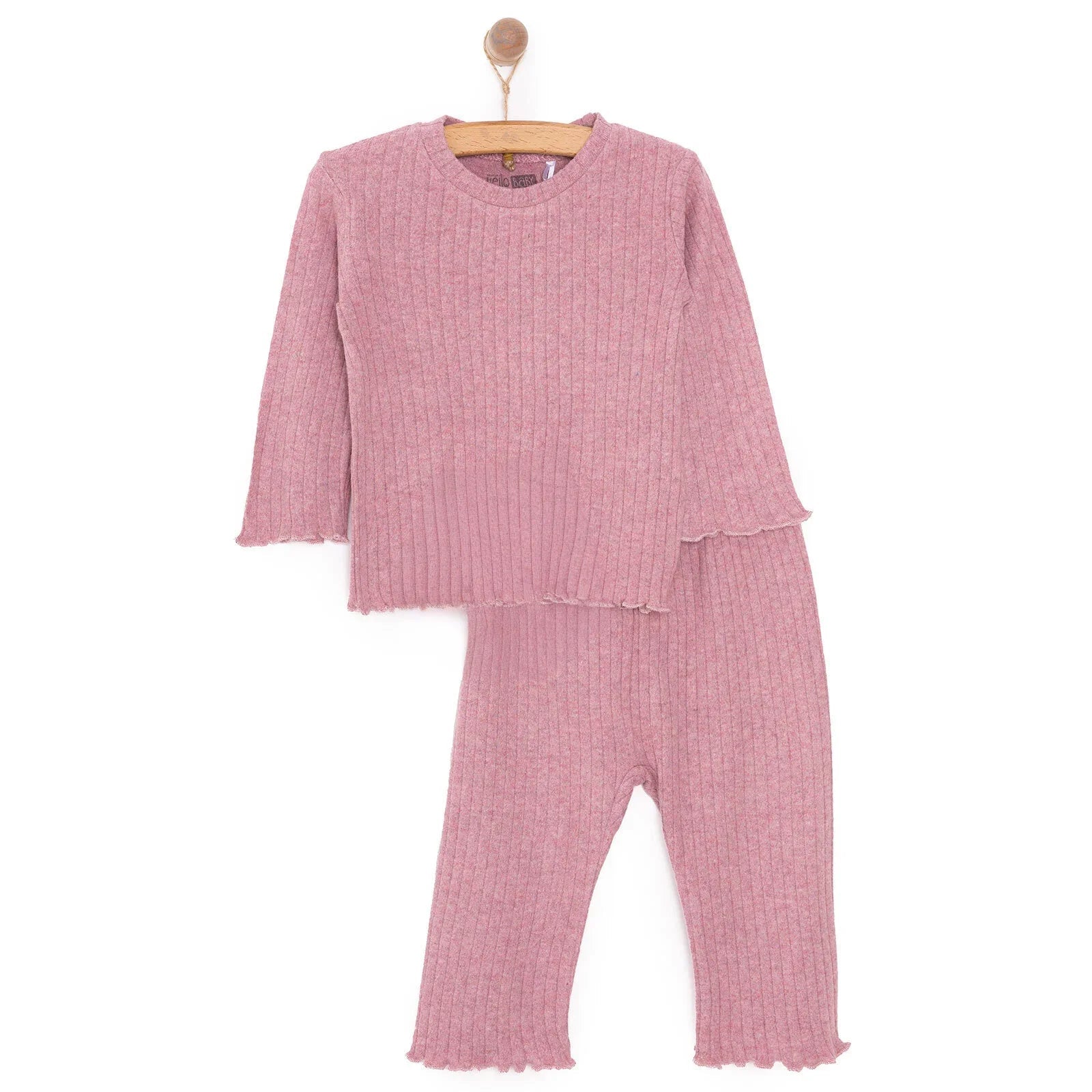 HelloBaby Baby Girl Long Sleeve Pyjamas Set - Light Pink - mezetto