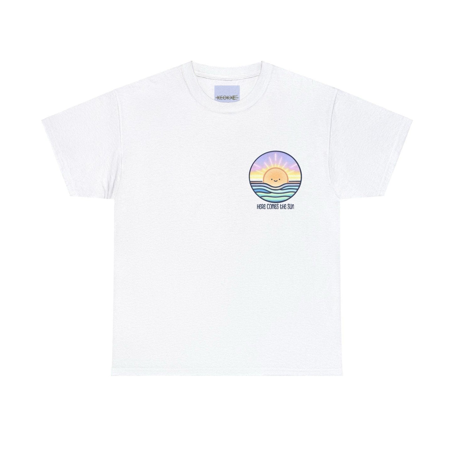 Here Comes the Sun T-Shirt | Smiling Cartoon Sun Tee - mezetto KEOLIX KEOLIX