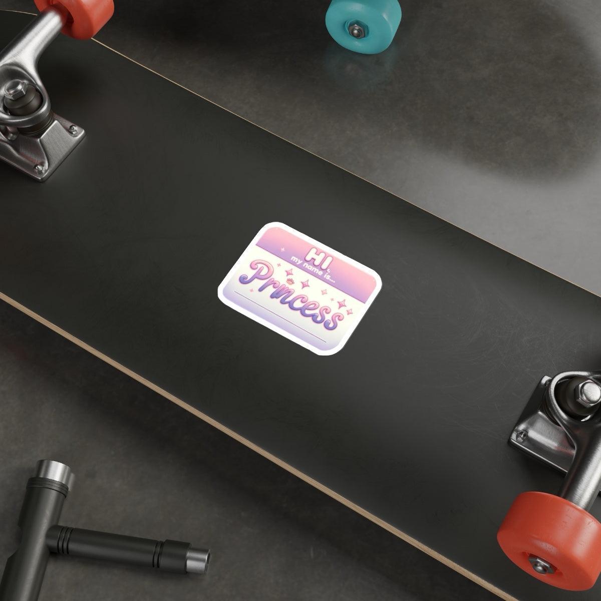 Hi, My Name is Princess – Name Tag Sticker Vinyl Decal - mezetto KEOLIX KEOLIX