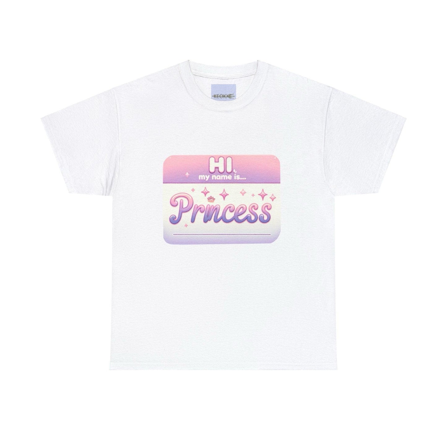 Hi, My Name Is Princess T-Shirt | Bold Pink Royal Tee - mezetto KEOLIX KEOLIX