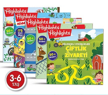 Öne Çıkanlar Çıkartma Eğlenceli Etkinliklerle Hikayeli Bulmaca 5'li Set