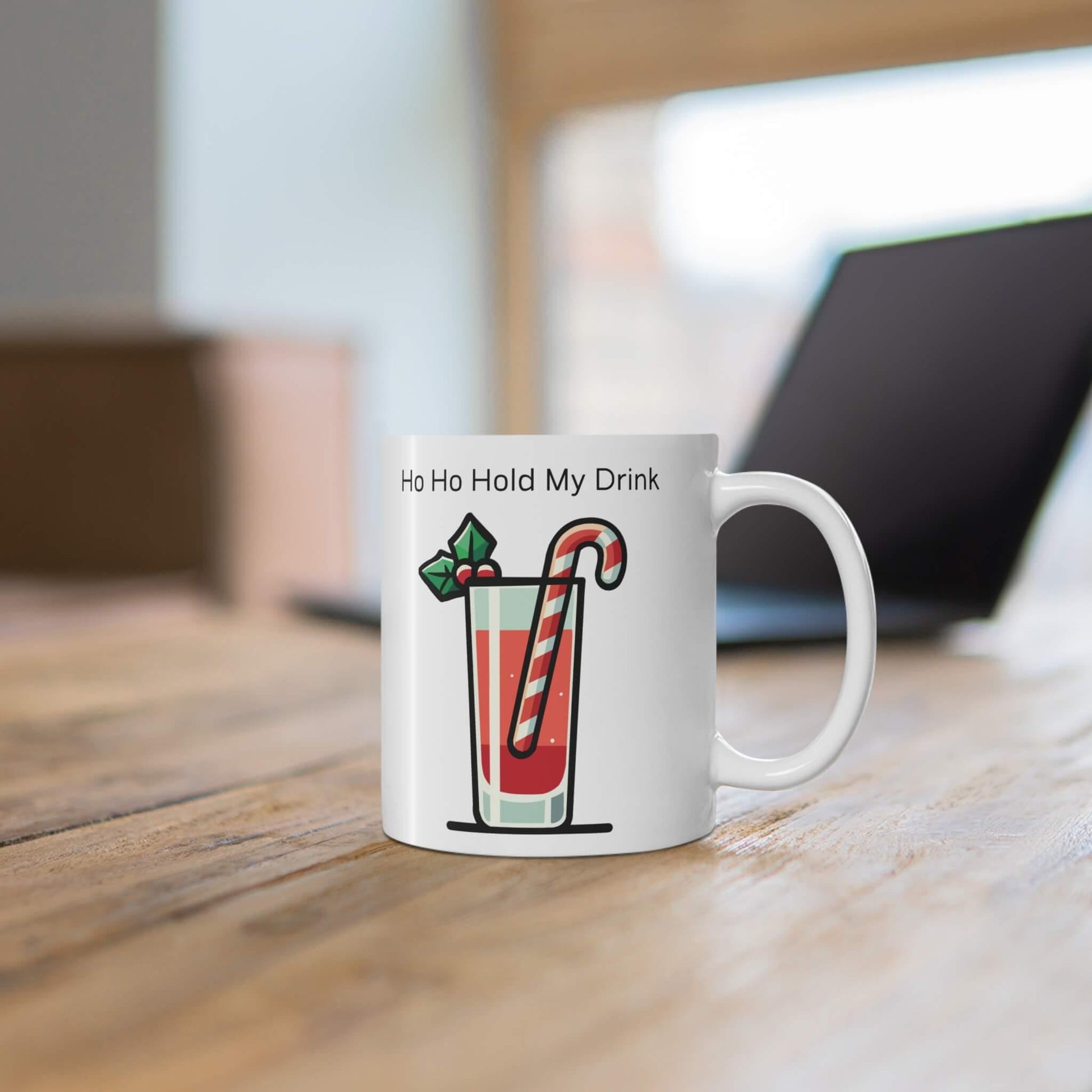 Ho - Ho - Hold My Drink – Funny Christmas Mug - mezetto KEOLIX KEOLIX